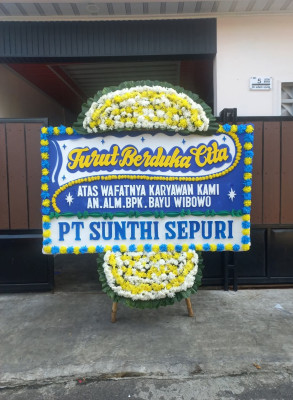 Papan Bunga Duka di Dolog Masagal